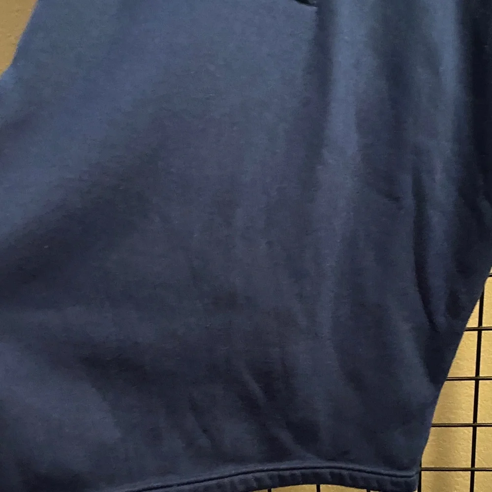 Patagonia Men's Blue and Teal half Zip-Up Sweater